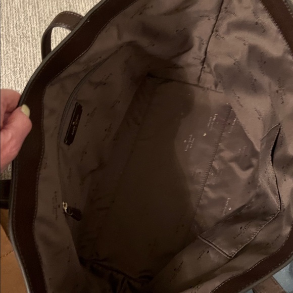 3 PCS. KATE SPADE 454 HOT FUDGE SUEDE TOTE, NWT MADEWELL BAG CORD & ORGANIZER - Picture 12 of 16